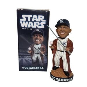 Star Wars Day NY Yankees CC Sabathia Bobblehead 5-4-19 Pre-owned